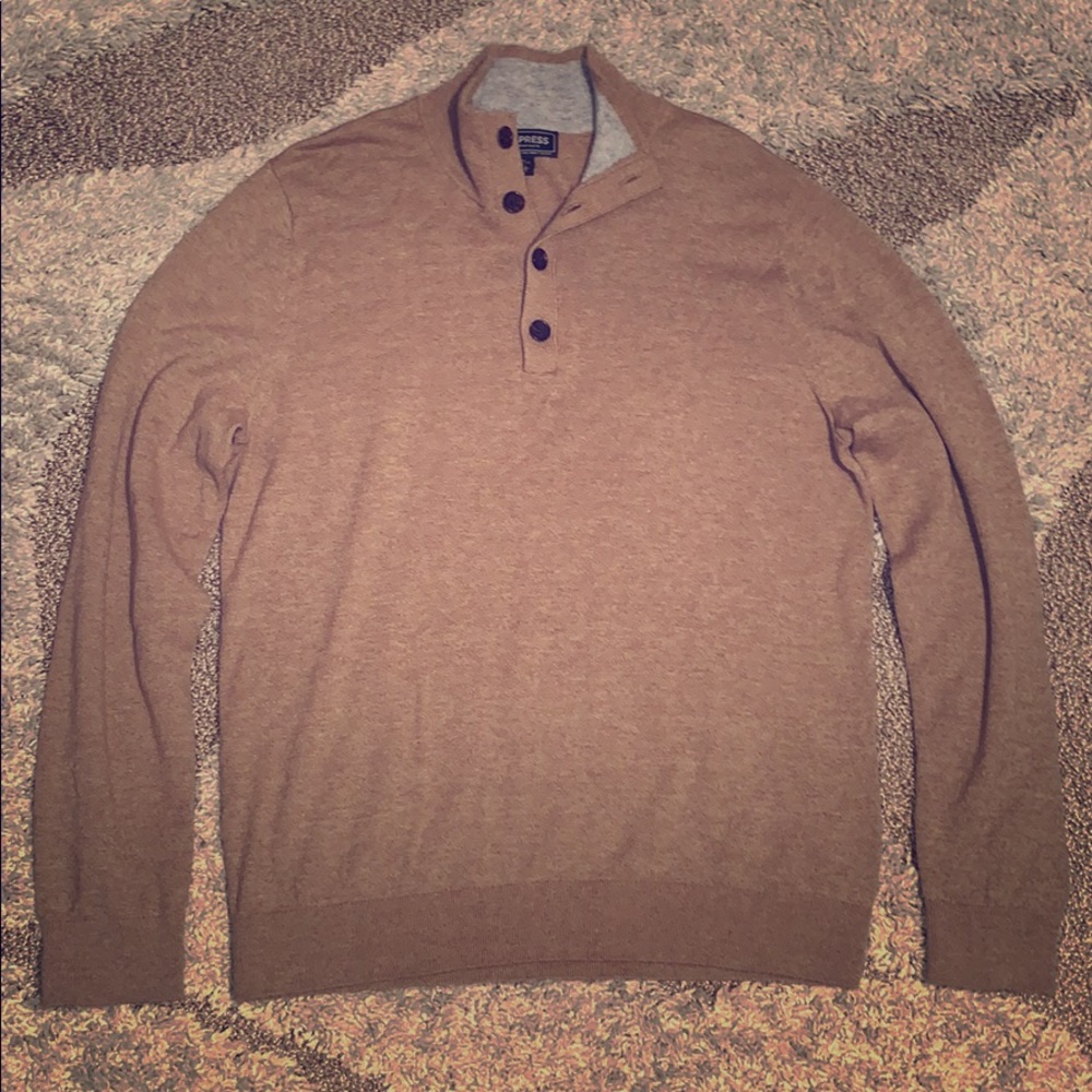 Quarter button up sweater